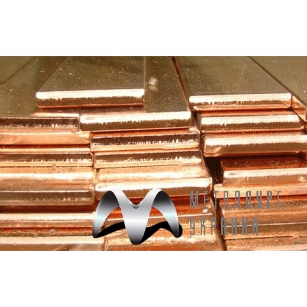 Шина мідна 10х40x4000мм, М3, м'яка/тверда, 495-92